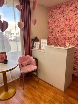 White Reception Desk