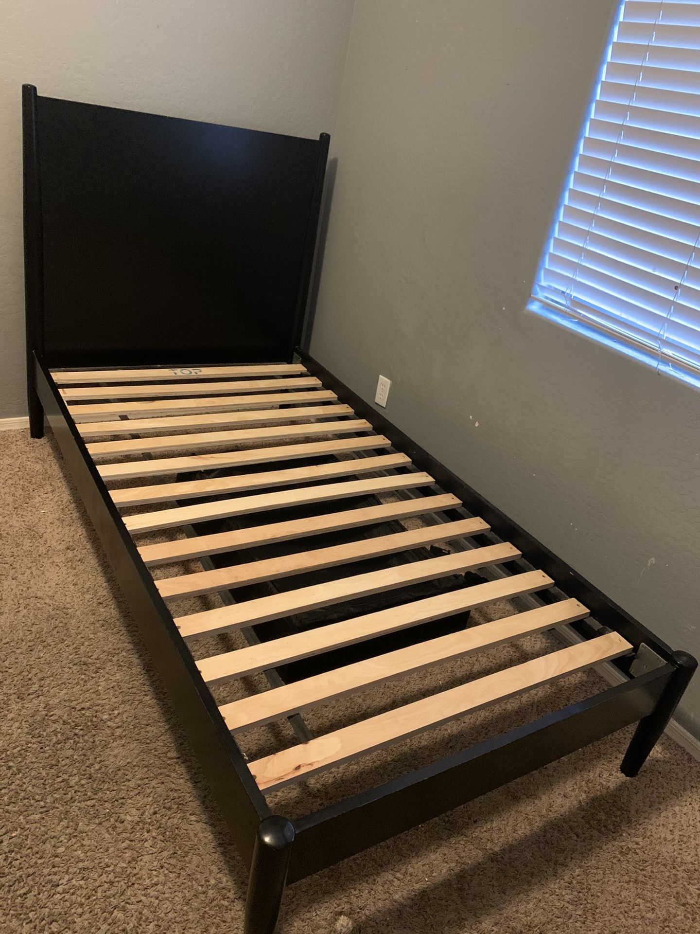 Black TWIN BED FRAME