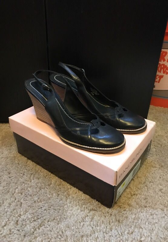 Women's Leather Wedge Shoes