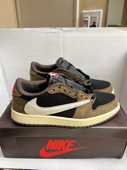 Nike Jordan 1 Low Travis Scott Brown Mocha Size 11
