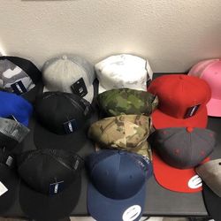12 Snapbacks or Trucker Hats with Your Design or Logo Custom Embroidery