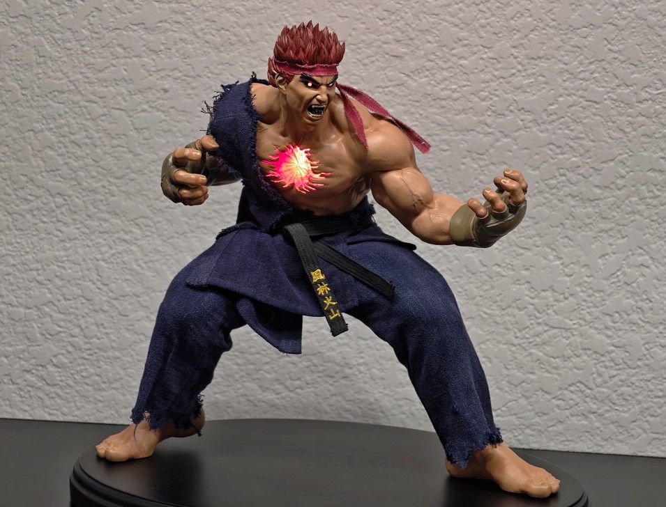 POP CULTURE SHOCK 1/4 Street Fighter Evil Ryu - Murderous Intent LE 5/325 EX Edition 2 Heads