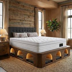 Just Arrived ✅ King Size 14” Hybrid Luxury Memory Foam Mattress Medium Firm Support – Perfect balance of comfort & support. Brand New – Premium qualit