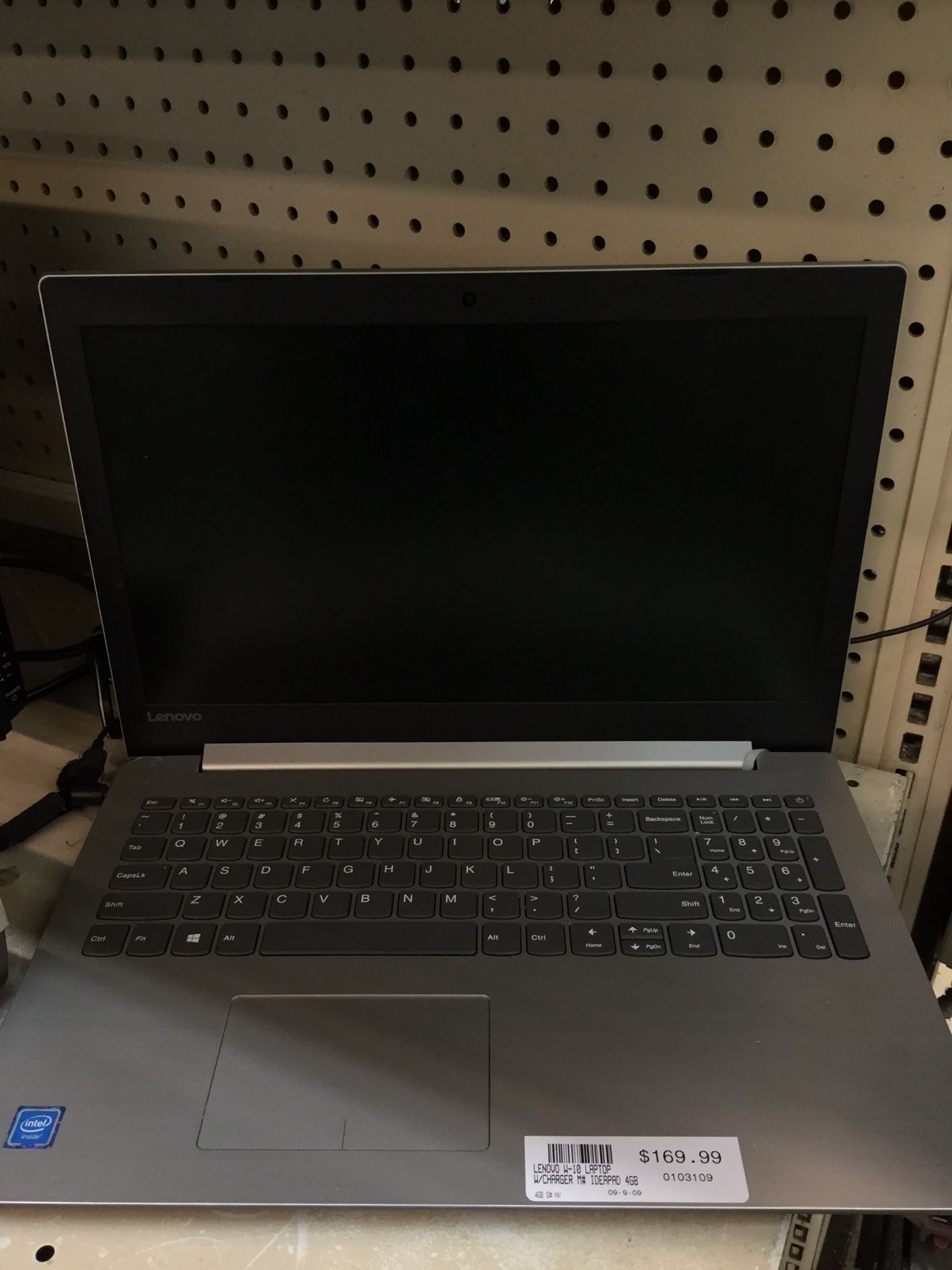 Lenovo W-10 Laptop W/Charger M# IDEAPAD 4GB