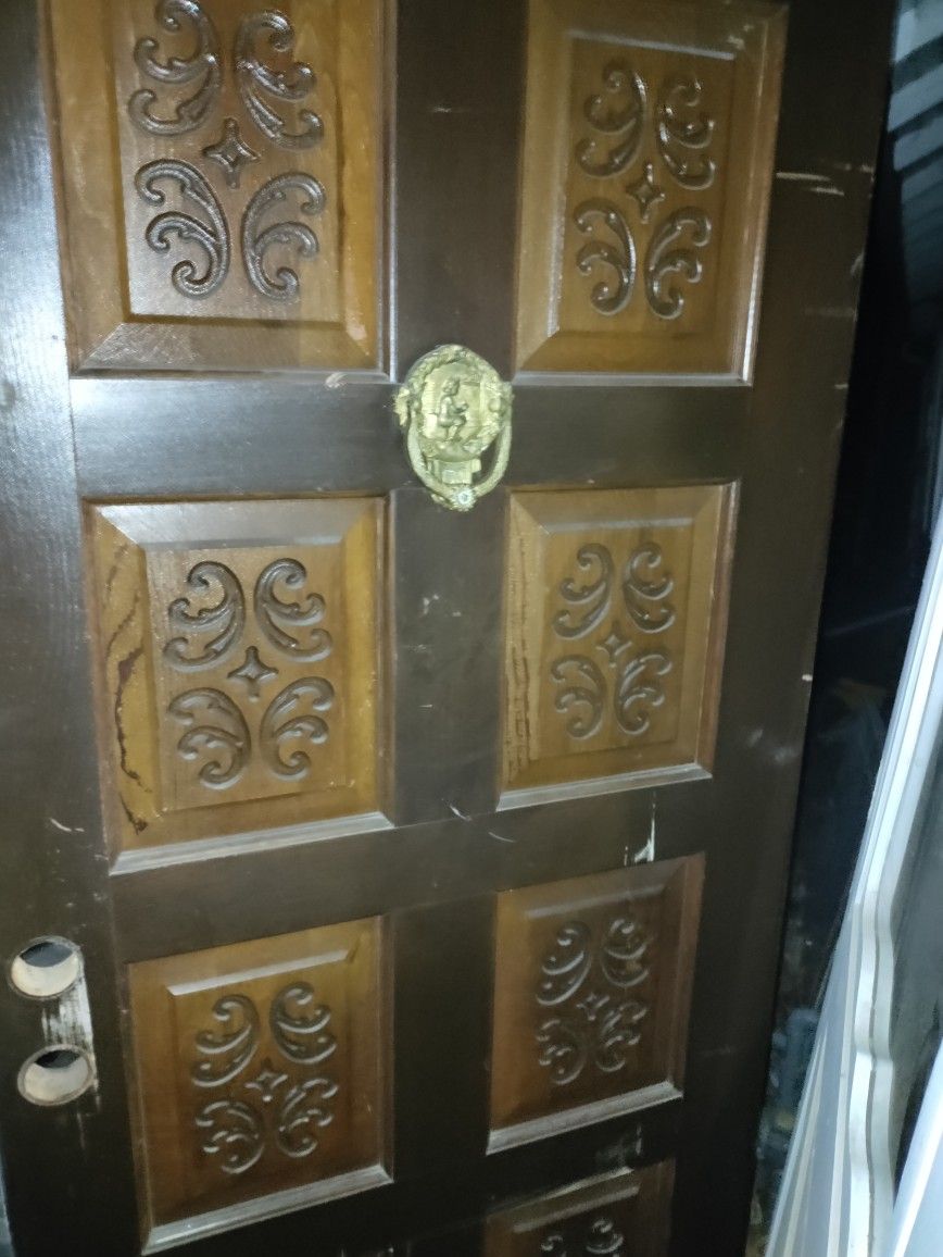 Solid Wood Front Door 