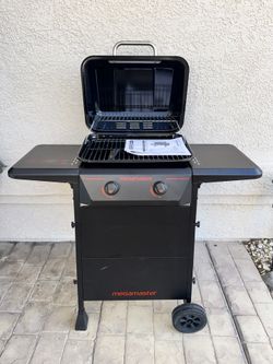 Megamaster 2-Burner Propane Gas Grill in Black 