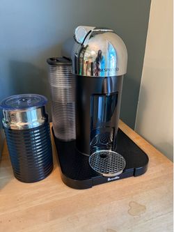 Nespresso coffee machine and milk frother