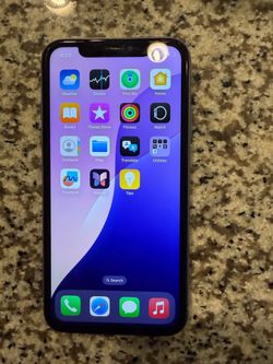 Apple iPhone XR Blue 64gb Factory unlocked Works Great Battery 68% Service recommended
