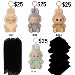 NEW authentic Have A Seat Labubu Pop Mart Plush Pendant Doll HAS popmart plush toy exciting macaron