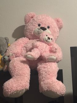 Mama and baby teddy bear 39 inch