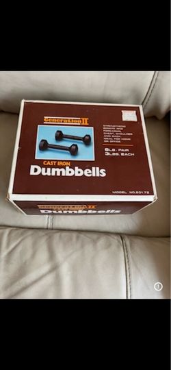 Generation II Cast Iron Dumbbells 3 lbs Each