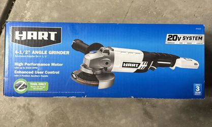 HART 20-Volt Cordless 4 1/2-inch Angle Grinder HPAG01 - New/Sealed(contact info removed)9252