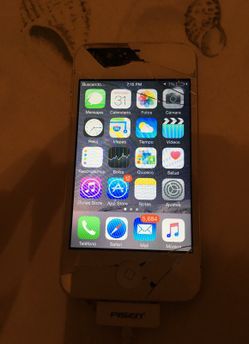 iPhone 4s work great but the screen is broking litlle bit. Unlocked 64gb