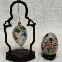 Chinese Glass Eggs 