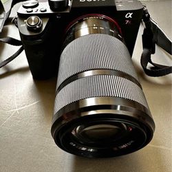 Sony Alpha 7R II Full-Frame Mirrorless Camera +55- 210mm Lens And Carry Case 759 Shutter Count 