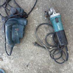 makita grinder & bosch sander bot
