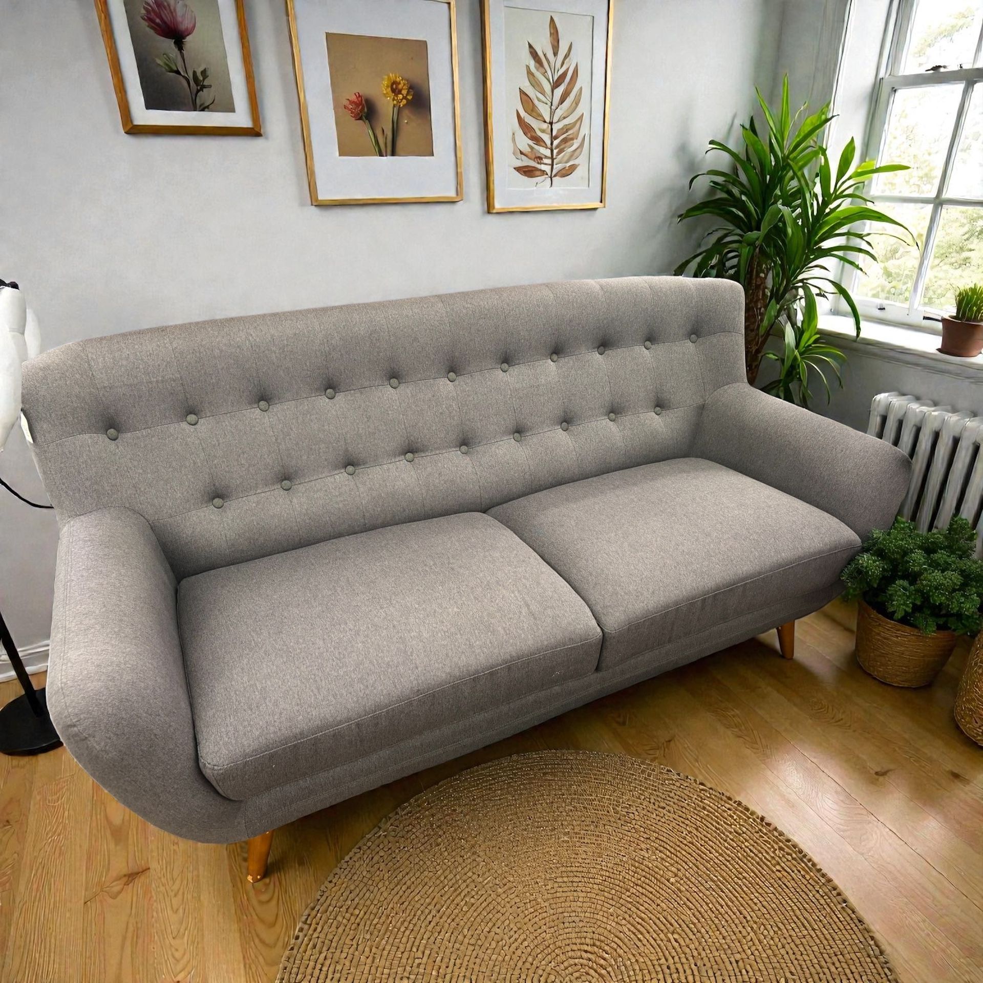 Gray MCM Couch