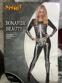 Spirit Bonafide Beauty Skeleton Catsuit Costume