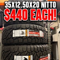 🔥35X12.50X20 12PLY NITTO RIDGE GRAPPLER TIRES 🔥