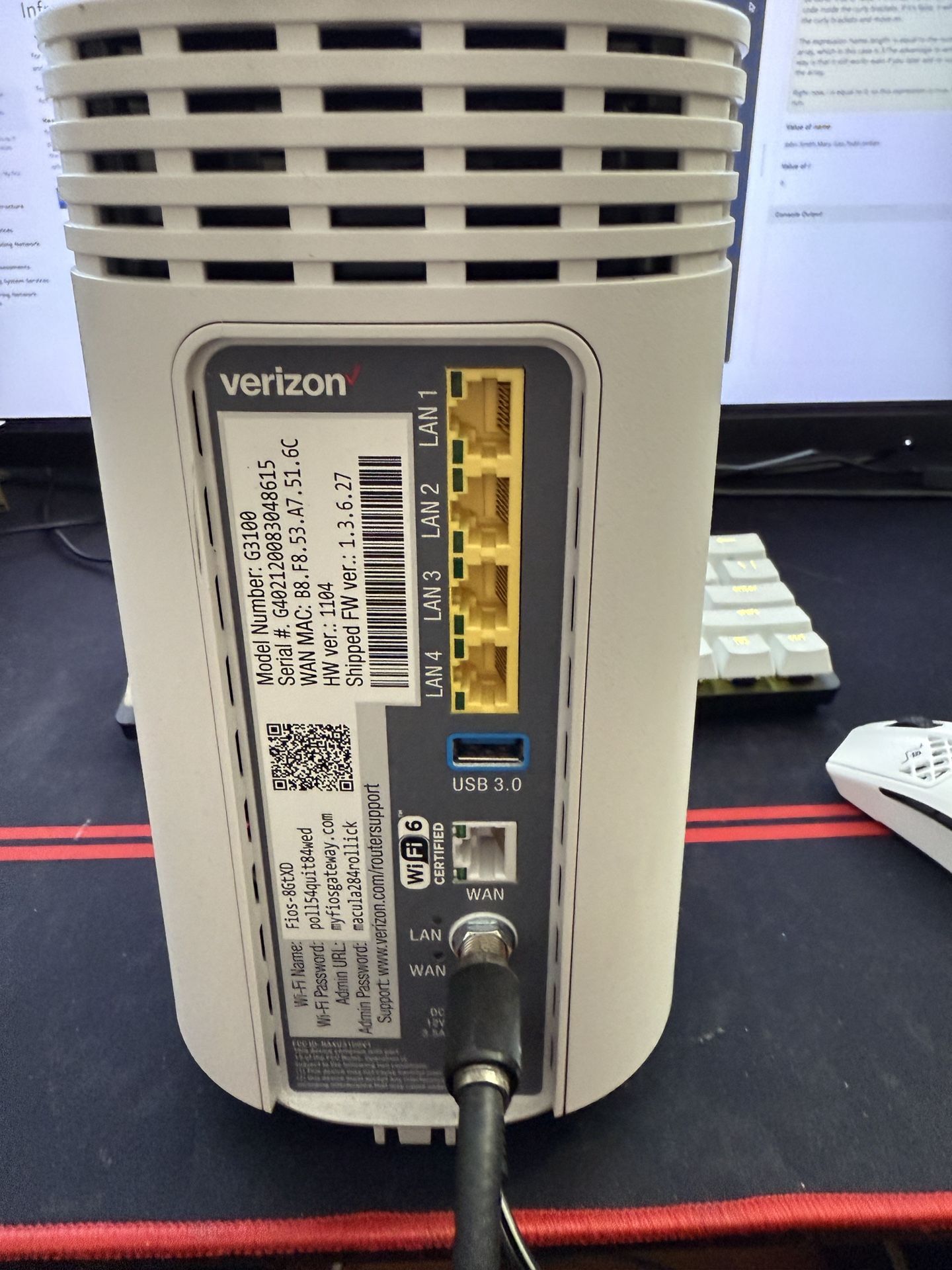 Verizon Fios Router