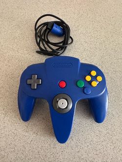 Nintendo 64 OEM Blue Controller