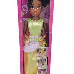 Disney Princess Playdate Tiana 32 inch Tall Fashion Doll with Accessories NEW