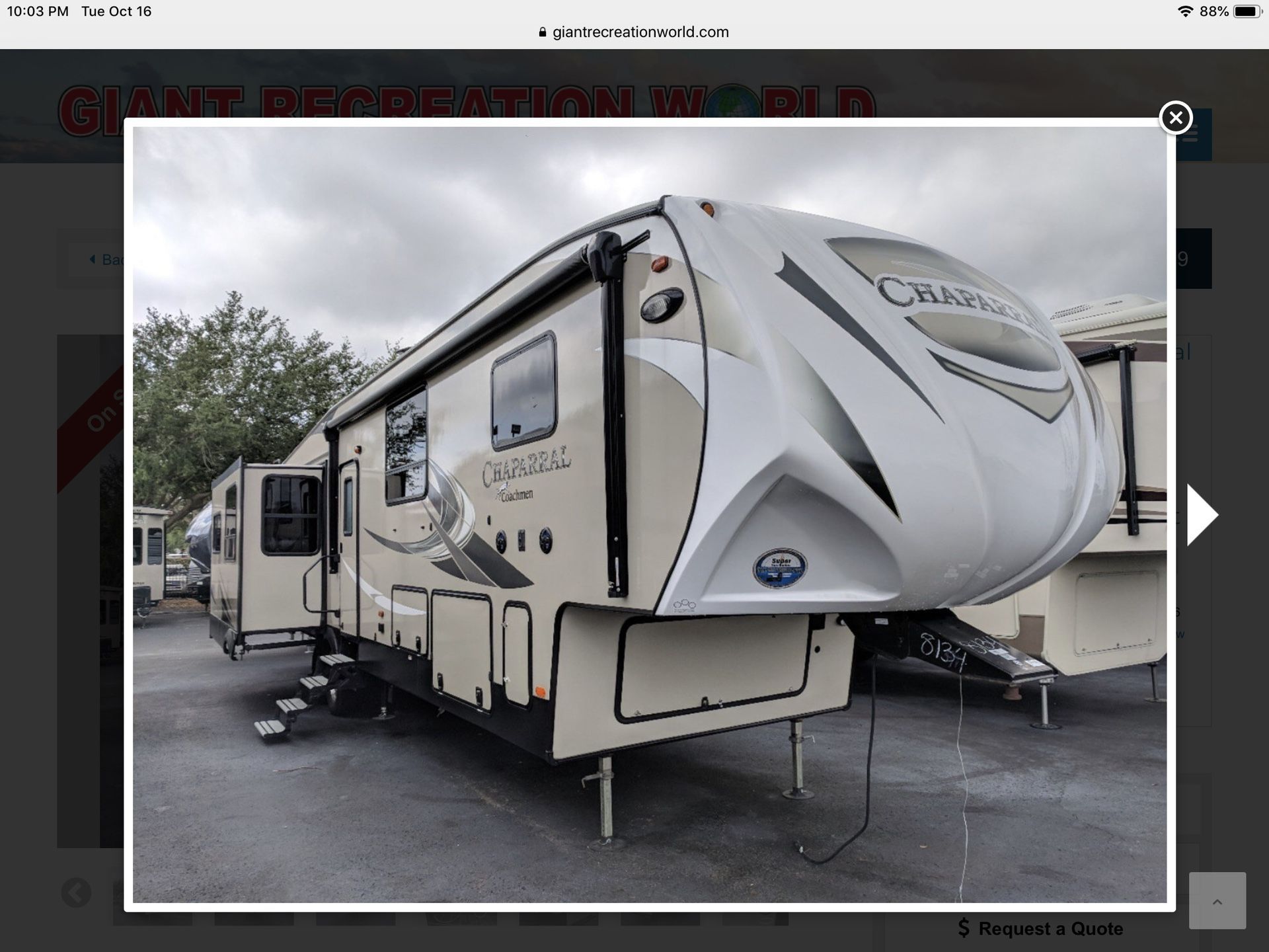 2018 Forest River Coachmen Chaparral 392 MBL