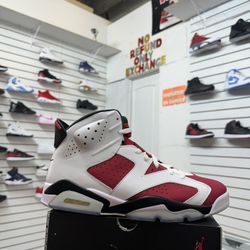 Carmine 6’s $340 Size 9,9.5,10,10.5,11