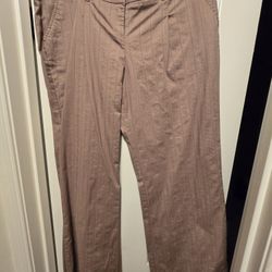 New York & Company Tan Pinstripe Pants