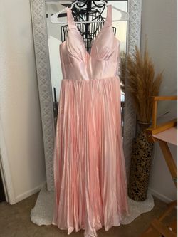 New with Tag, Pink Ruffle Corset Maxi Dress- Small .