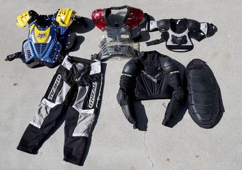 Motorcycle MX Gear Thor Boots Fox Racing Chest Protector Pants Yamaha