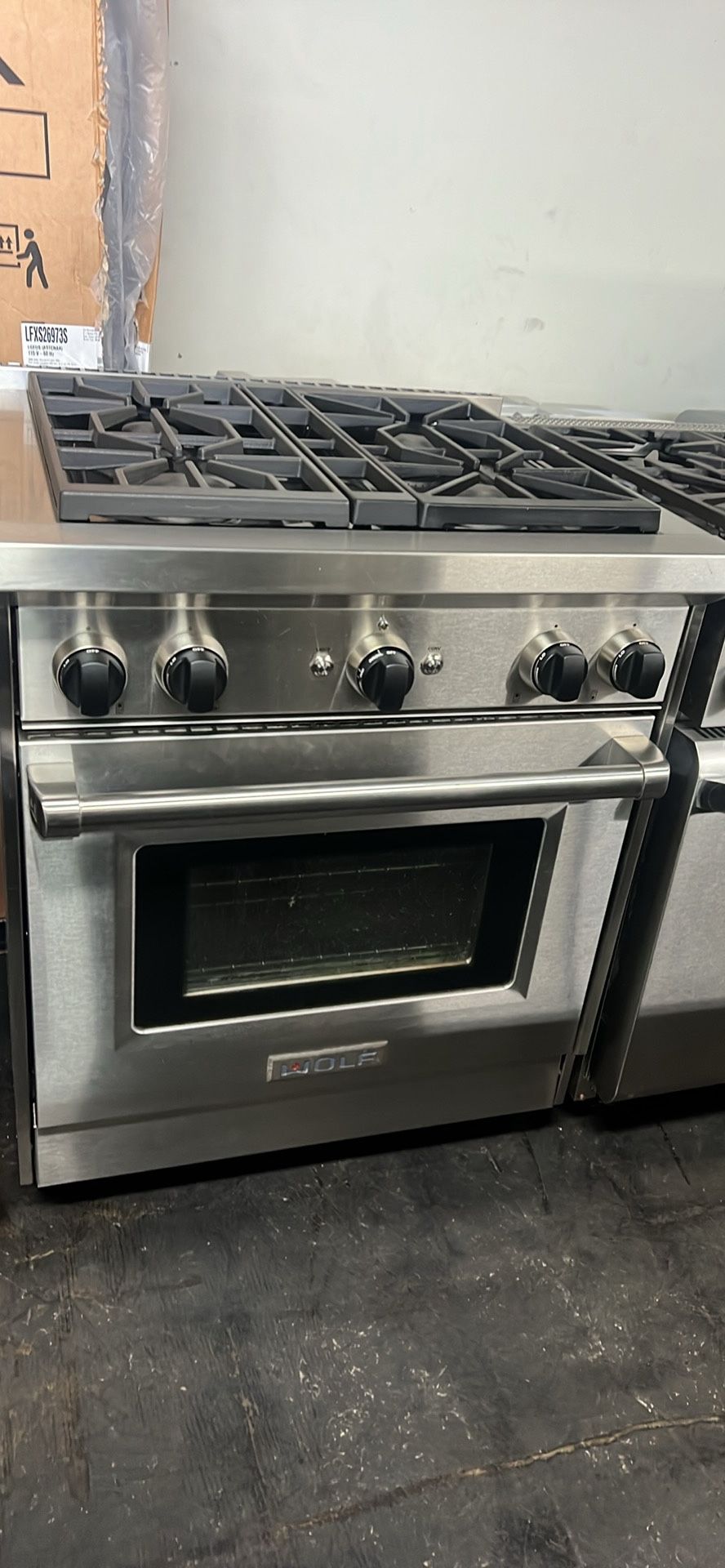 Wolf 30”Wide All Gas Range Stove In Stainless Steel