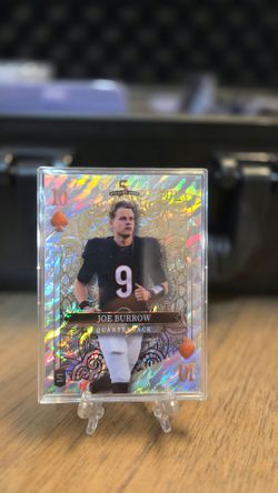 JOE BURROW 1/1 WILD CARD 10 OF SPADES