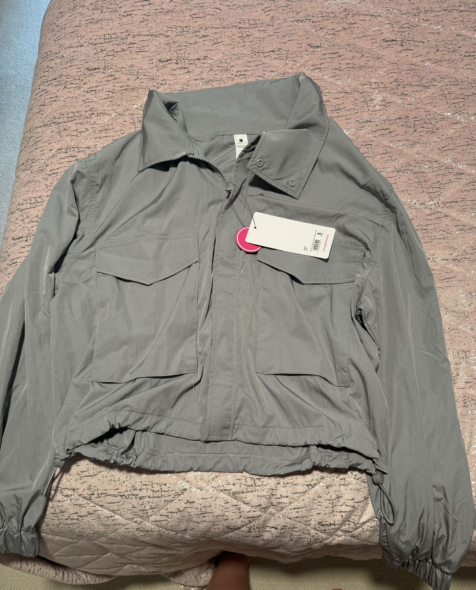 Nwt Womens Grey Sleet Small Radiant Commuter Windbreaker Yogalicious