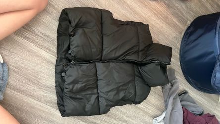 short sleeve puff coat