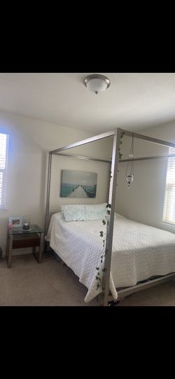 Bed Mattress And Night Stand