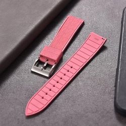 20MM 22MM Fluoroelastomer/FKM Rubber Watch Bands for Men Women - Quick Release Replacement Waterproof Sport Straps