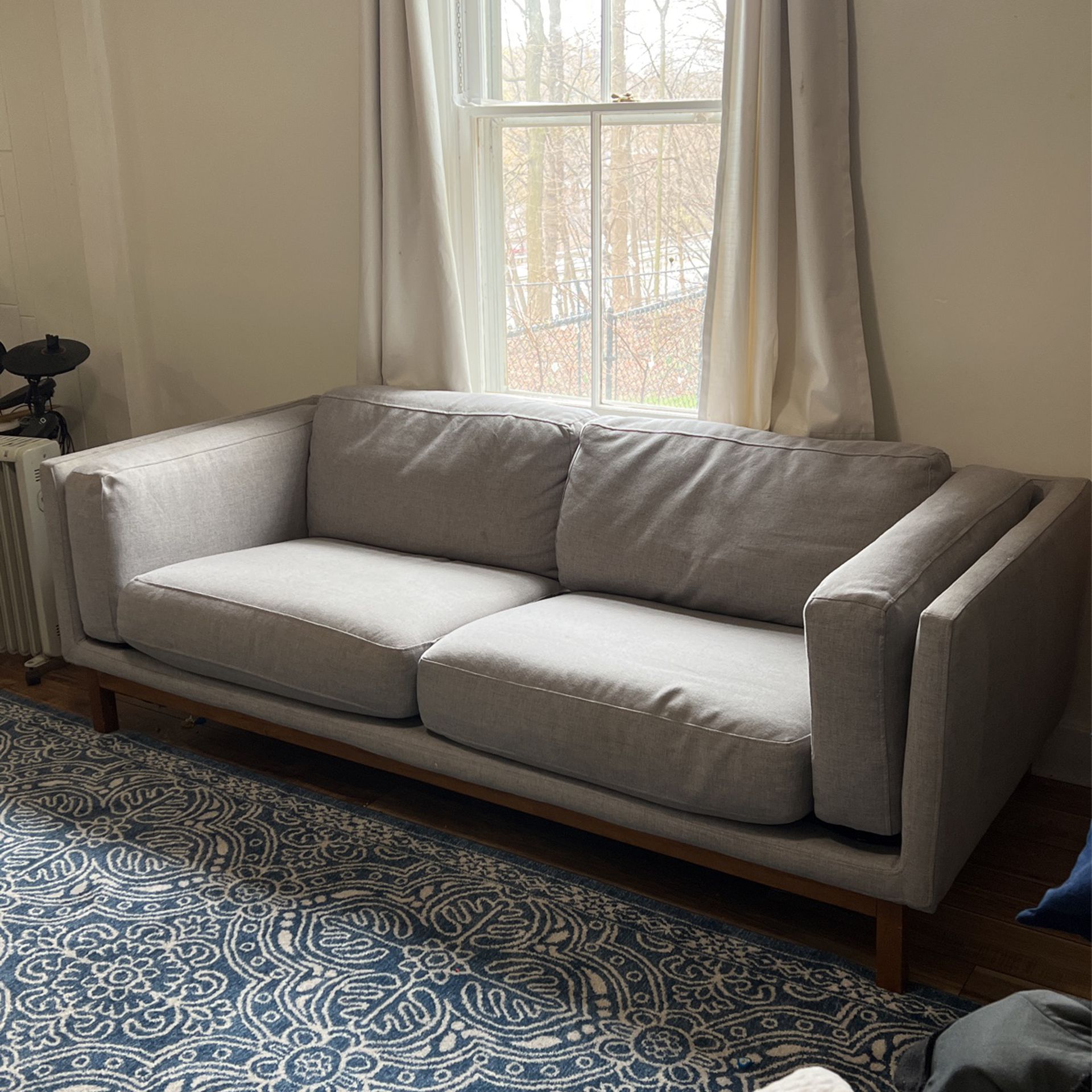 West Elm Gray Couch 