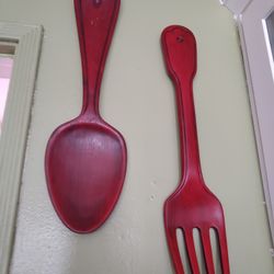  Wooden Spoon And Fork