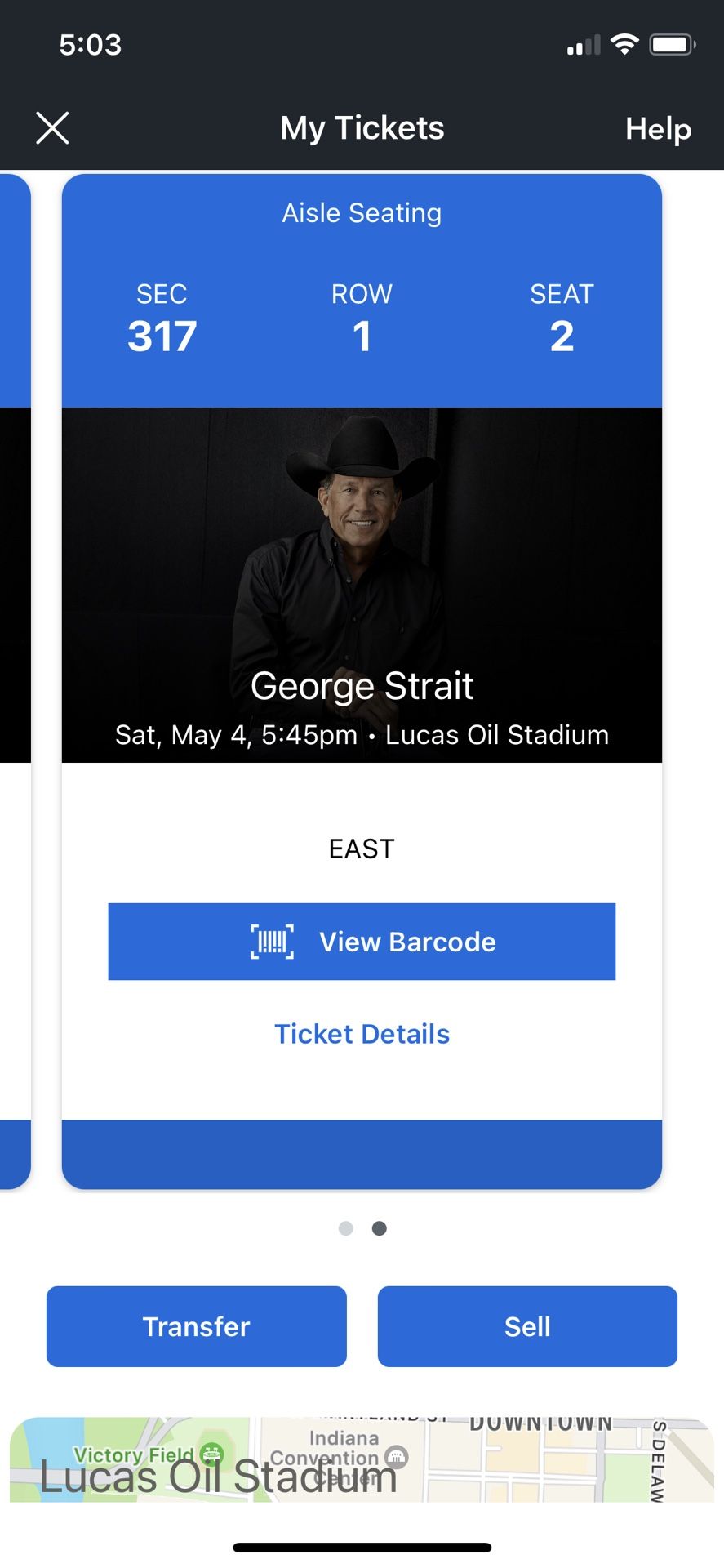 2 George Strait Tickets