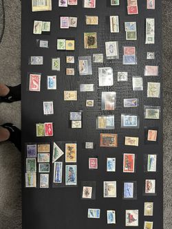 Vintage Collection Of Stamps From Over Sees Original 