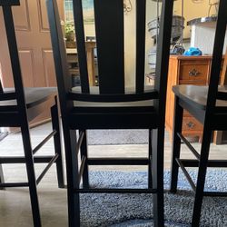 24” High Black Chairs