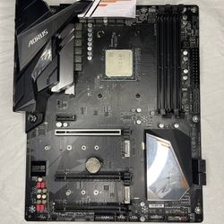 Gigabyte B450 Aorus Pro WiFi With Ryzen 5 5600g And Cooler And Backplate 