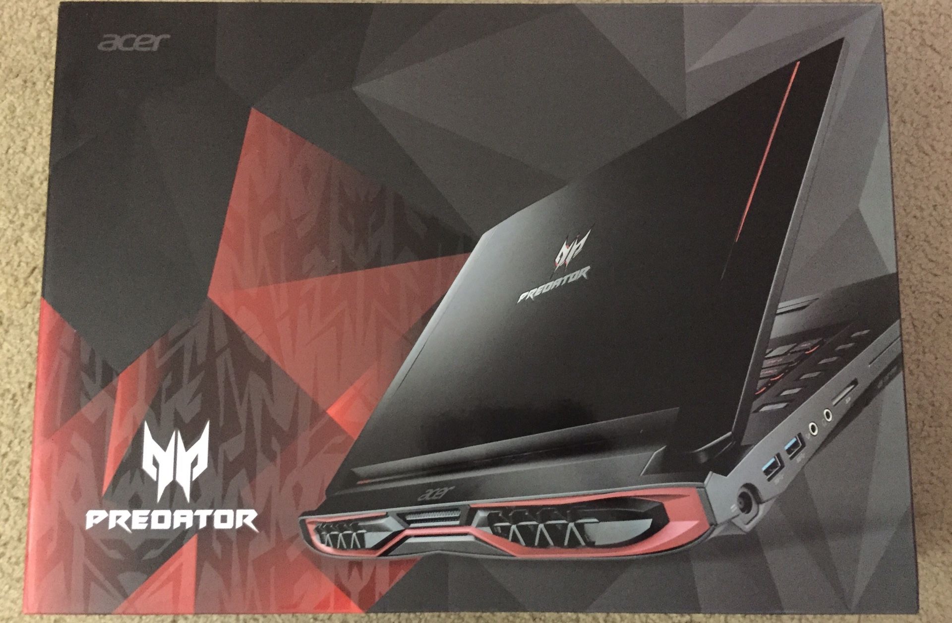 Brand New Acer Predator 17 G9-793-79V5 17.3" Notebook Intel Quad Core i7-7700HQ 16GB RAM GTX1070 8GB 256GB SSD/1TB HDD Full HD G-SYNC Screen