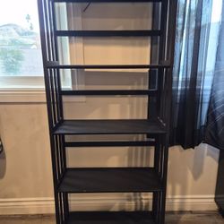 Black Display Shelves