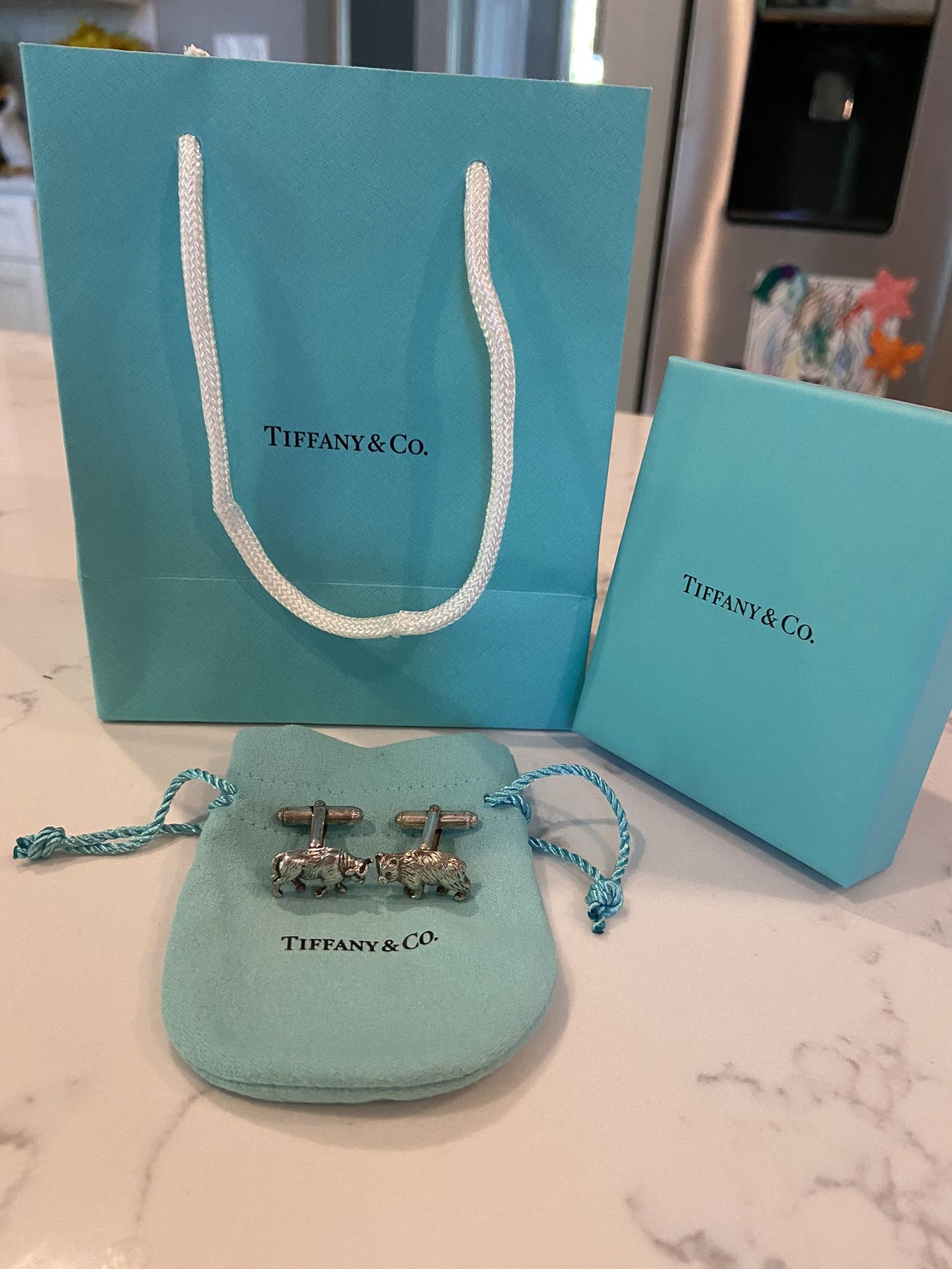 Tiffany’s Bill And Bear Cuff Links