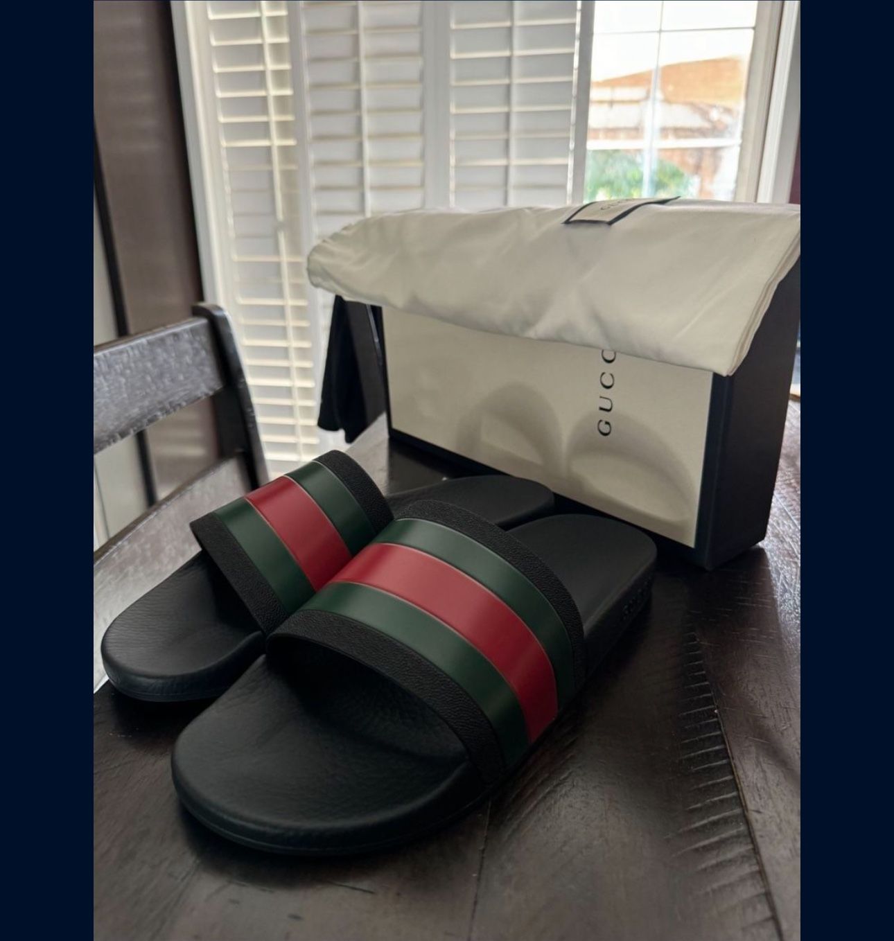Gucci Rubber Slides (Men)