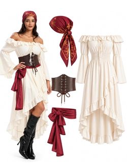 Women pirate costume set