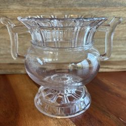 EAPG Clear Double Handled “Trophy”  Urn Vase