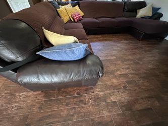 Large Brown Sectional Sofa